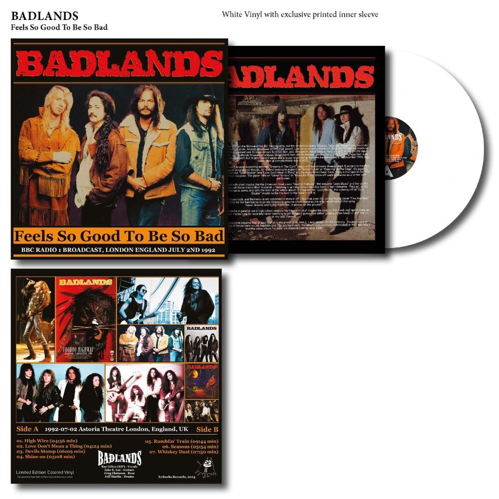 Badlands Feels So Good To Be So Bad LP Vinyl Import BBC Radio 1 New